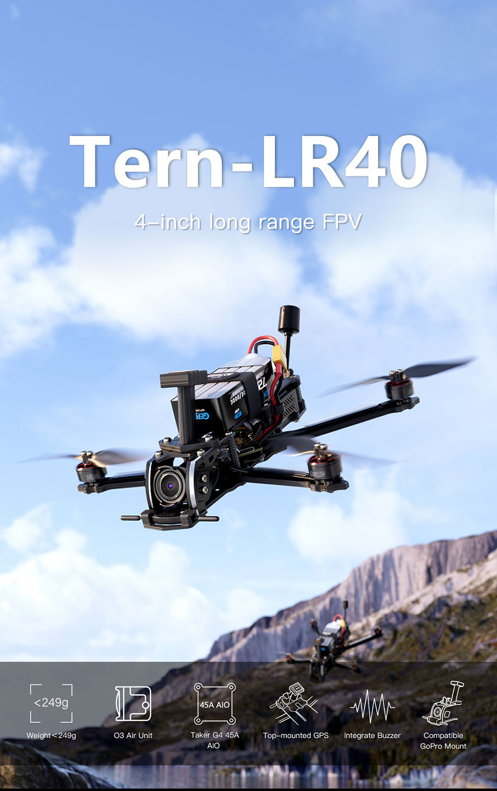 GEPRC-Tern-LR40-HD-Wasp-4-Zoll-4S-Langstrecken-FPV-Renndrohne-PNP-BNF-mit-GPS-Taker-G4-45A-AIO-Link--2004952-2